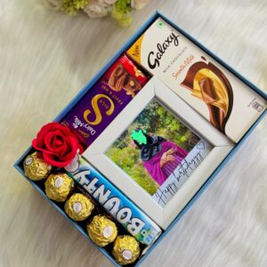 Birthday Gift Hamper – Frame, Chocolate & Wishing Card | Perfect Birthday Surprise