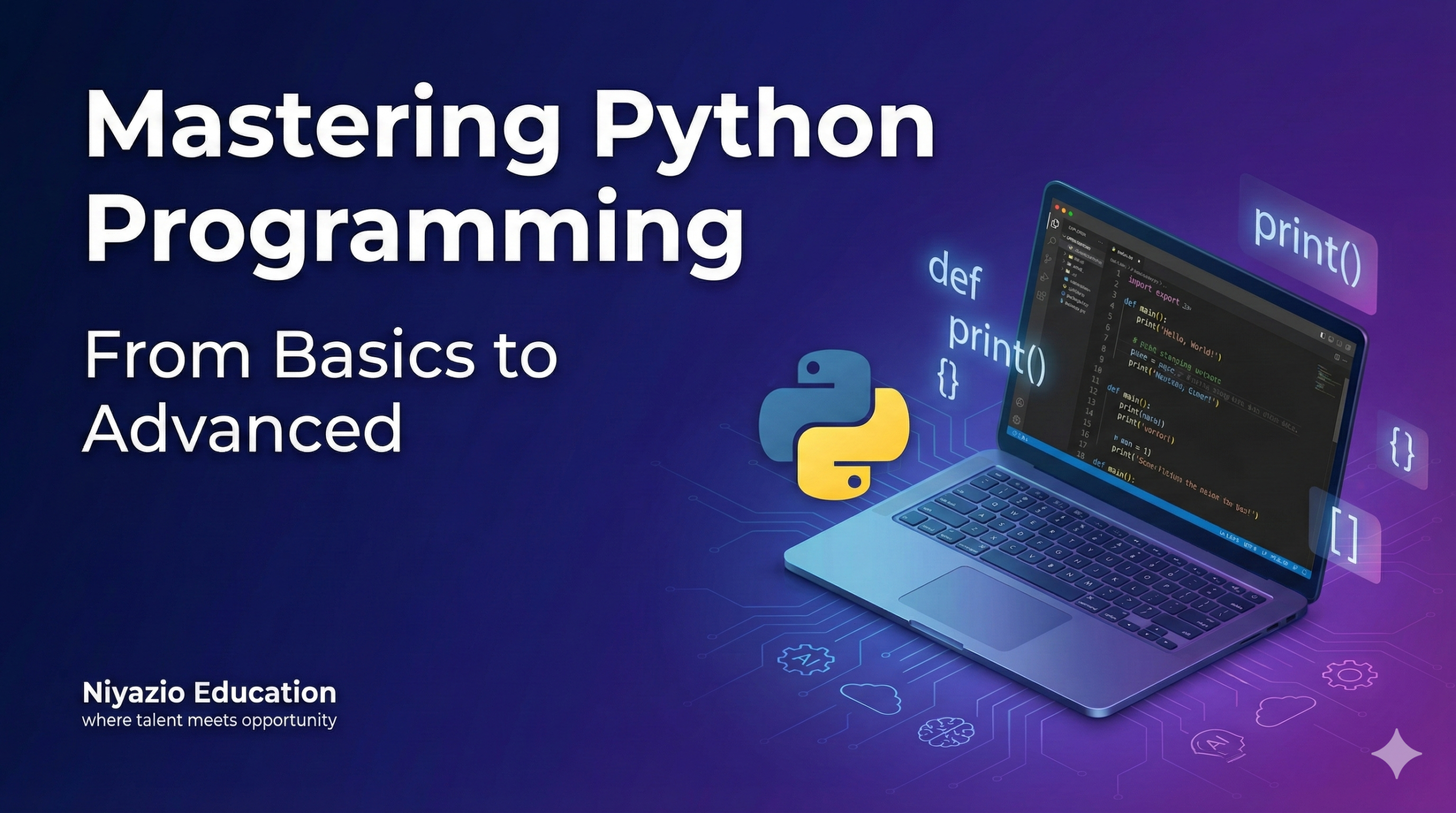 Mastering Python Programming: From Basics to Advanced — Full Course Pack